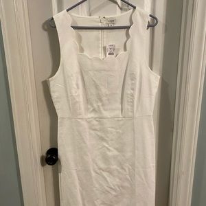 J Crew White dress NWT SIZE 12